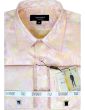 Statement Men's Long Sleeve Woven Shirt - Jacquard Two Tone