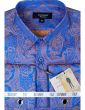 Statement Men's Long Sleeve Woven Shirt - Jacquard Two Tone