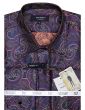Statement Men's Long Sleeve Woven Shirt - Paisley Pattern