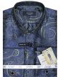 Statement Men's Long Sleeve Woven Shirt - Paisley Pattern