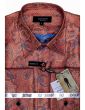 Statement Men's Long Sleeve Woven Shirt - Paisley Pattern