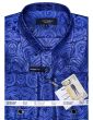 Statement Men's Long Sleeve Woven Shirt - Paisley Pattern