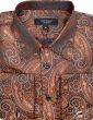 Statement Men's Long Sleeve Woven Shirt - Varied Paisley Designs