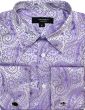 Statement Men's Outlet Long Sleeve Woven Shirt - Varied Paisley Designs