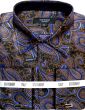 Statement Men's Long Sleeve Woven Shirt - Varied Paisley Designs