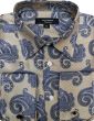 Statement Men's Long Sleeve Woven Shirt - Varied Paisley Designs