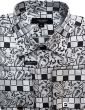 Statement Men's Long Sleeve Woven Shirt - Varied Paisley Designs