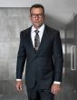 Black Tailored Suit Peak Lapel