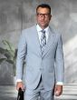 Grey Tailored Suit Peak Lapel