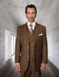 Bronze Suits Mens 3 Piece Wool Suit