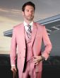 Statement Men's Outlet 100% Wool 3 Piece Suit - Bold Solid Colors