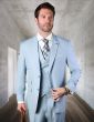 Statement Men's 100% Wool 3 Piece Suit - Bold Solid Colors