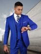 Statement Men's 100% Wool 3 Piece Suit - Bold Solid Colors