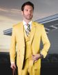 Statement Men's Outlet 100% Wool 3 Piece Suit - Bold Solid Colors