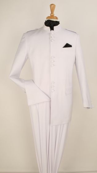 Apollo King Men's 2 Piece Nehru Style Outlet Suit - Mandarin Collar