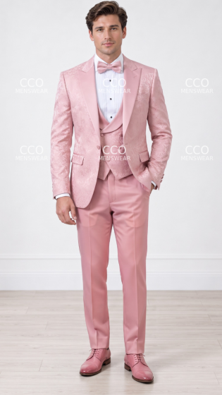 Blush Mens Peak Lapel Tuxedo
