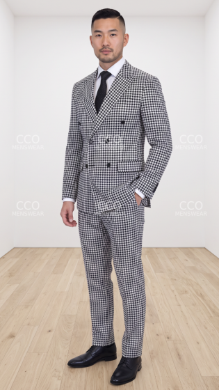 Black Suits Double Breasted Suit for Men