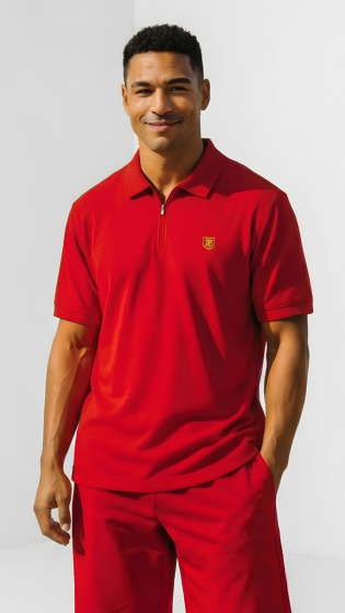Red Polo Shirt for Men Casual Shirt Men's Polo Shirts