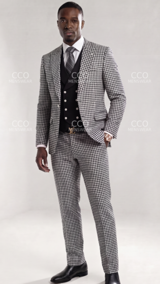 Black Suit Double Breasted Vest Black Vest