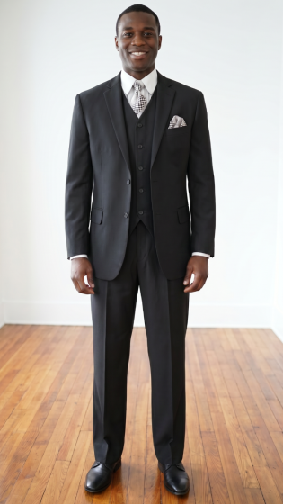 Royal Diamond Men's Outlet 3pc Discount Fashion Suit - Sleek Business