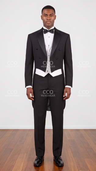 Black Tuxedo with Tails Mens Tuxedo