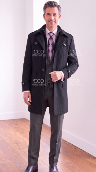 Black Jacket Overcoat Mens Coats