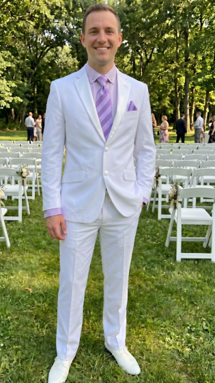 Affordable White Tuxedo