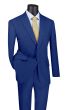 Vinci Men's 2 Piece Modern Fit Executive Suit - Pure Solid
