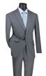 CCO Men's Outlet 2 Piece Modern Fit Executive Suit - Pure Solid