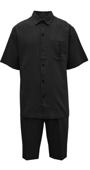 CCO Men's 2 Piece Short Set Walking Suit - Linen Blend