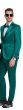 Tazio Men's 3 Piece Skinny Fit Suit - Sharkskin