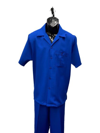 Dreams by Zacchi Men's Outlet Wide Leg 2 Piece Walking Suit - Solid Colors