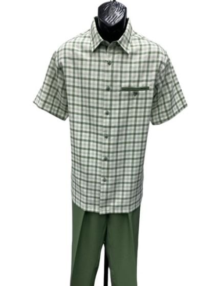 Dreams by Zacchi Men's 2 Piece Walking Suit - Plaid