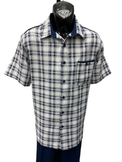 Dreams by Zacchi Men's 2 Piece Walking Suit - Textured Plaid