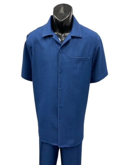 Dreams by Zacchi Men's 2 Piece Walking Suit - Detailed Pic Stitching