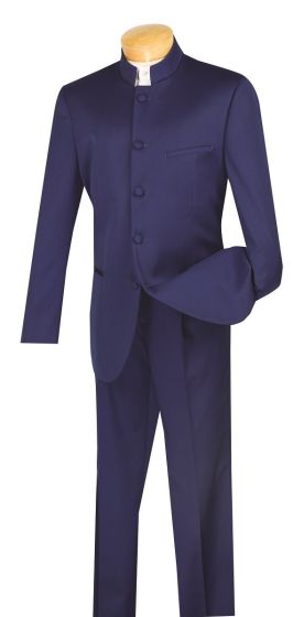 CCO Men's 2 Piece Nehru Outlet Suit - 5 Button Fashion Style