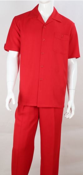 Royal Diamond Men's 2 Piece Walking Suit - Bold Red