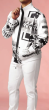 Stacy Adams Men's 2 Piece Athletic Walking Suit - Abstract Style