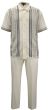 Silversilk Men's 2 Piece Short Sleeve Walking Suit - Multi-Pattern
