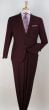 SMB Couture Men's 2 Piece Executive Suit - Solid Burgundy