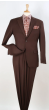 Taupe Mens Suits 2 Piece Suit Notch Lapel