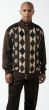 Silversilk Men's Sweater - Diamond Stripe