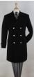John Knight Men's Outlet 3/4 Length Top Coat - Double Breasted