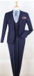 Royal Diamond Men's 3 Piece Slim Fit Fashion Suit - Deep Vest