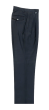 Tiglio Rosso Men's 100% Wool Pants - Wide Leg - Navy