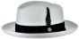 Bruno Capelo Men's Godfather Straw Dress Hat - Homburg Style