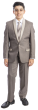 Tazio Boy's 5 Piece Suit in Solid Colors - Two Tone Trim