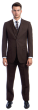 CCO Men's 3 Piece Executive Pinstripe Outlet Suit - 6 Button Vest