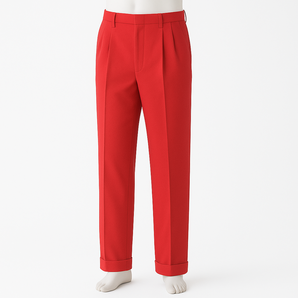 Zacchi Men's Pleated Pants - Classic Style Slacks