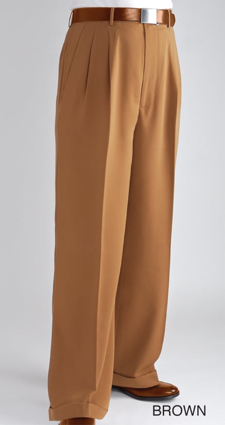 strapless open back dress Men’s Pleated Linen Pants with Elastic Cuffs Olmo in Beige M main image 0